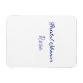 Magnet Flexible Mariage purple ajouter nom date élégantstyle  (Horizontal)