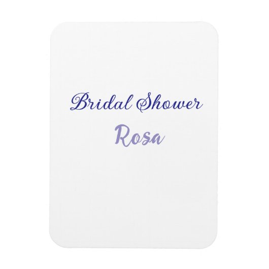 Magnet Flexible Mariage purple ajouter nom date élégantstyle  (Vertical)