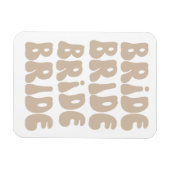 Magnet Flexible Mariage Retro Moderne de la Mariée Enterrement de  (Horizontal)