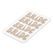 Magnet Flexible Mariage rétro moderne d'une jeune mariée Enterreme (Côté Gauche)