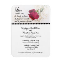 Mariage Rose Rouge & Perles