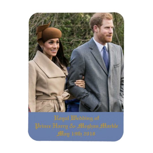 Magnet Flexible Mariage royal du prince Harry & Meghan Markle (Vertical)