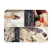 Magnet Flexible Mariage rustique blocs de tableau de bord de colla (Horizontal)