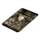 Magnet Flexible Mariage Rustique Crâne De Vache Occidentale Enregi (Côté Gauche)