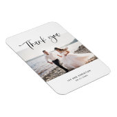 Magnet Flexible Mariage Script Merci photo (Côté Droit)