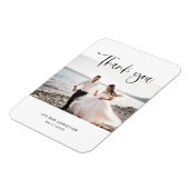 Magnet Flexible Mariage Script Merci photo (Côté Gauche)