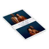 Magnet Flexible Mariage Simple Chic Enregistrer La Date 2 Collage  (Côté Droit)