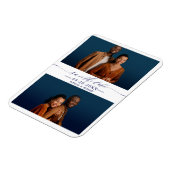Magnet Flexible Mariage Simple Chic Enregistrer La Date 2 Collage  (Côté Gauche)