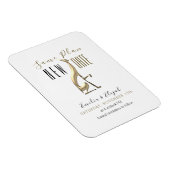 Magnet Flexible Mariage Simple Élégant Reporté (Côté Droit)
