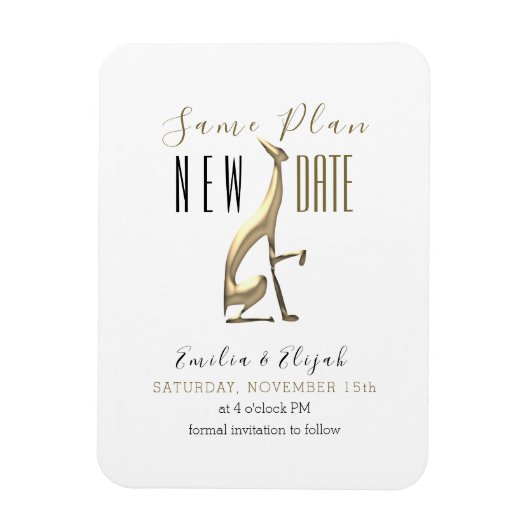 Magnet Flexible Mariage Simple Élégant Reporté (Vertical)