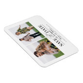 Magnet Flexible Mariage Simple Et Design Enregistrer La Date 2 Pho (Côté Droit)