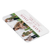 Magnet Flexible Mariage Simple Et Design Enregistrer La Date 3 Pho (Côté Droit)