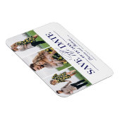 Magnet Flexible Mariage Simple Et Design Enregistrer La Date 3 Pho (Côté Droit)