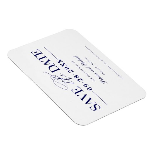 Magnet Flexible Mariage Simple Et Design Enregistrer La Date Non P (Côté Droit)