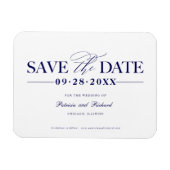 Magnet Flexible Mariage Simple Et Design Enregistrer La Date Non P (Horizontal)