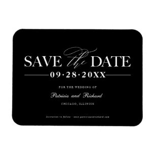 Magnet Flexible Mariage Simple Et Design Enregistrer La Date Non P