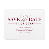 Magnet Flexible Mariage Simple Et Design Enregistrer La Date Non P (Horizontal)