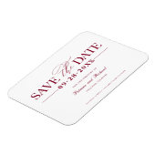 Magnet Flexible Mariage Simple Et Design Enregistrer La Date Non P (Côté Gauche)