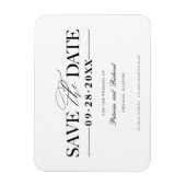 Magnet Flexible Mariage Simple Et Design Enregistrer La Date Non P (Vertical)