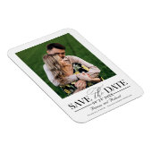 Magnet Flexible Mariage Simple Et Design Enregistrer La Photo Date (Côté Droit)