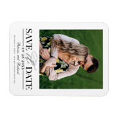 Magnet Flexible Mariage Simple Et Design Enregistrer La Photo Date (Horizontal)