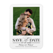 Magnet Flexible Mariage Simple Et Design Enregistrer La Photo Date (Vertical)