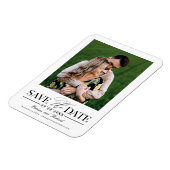 Magnet Flexible Mariage Simple Et Design Enregistrer La Photo Date (Côté Gauche)