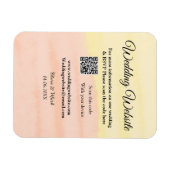 Magnet Flexible Mariage site web ajouter Q R code scanner ajouter  (Horizontal)