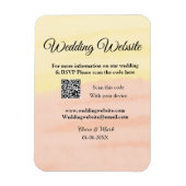 Magnet Flexible Mariage site web ajouter Q R code scanner ajouter  (Vertical)