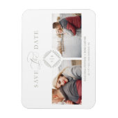 Magnet Flexible Mariage sophistiqué de l'ornement chic initial ten (Vertical)