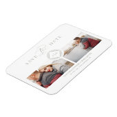 Magnet Flexible Mariage sophistiqué de l'ornement chic initial ten (Côté Gauche)