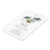 Magnet Flexible Mariage sur la plage des tortues de mer (Côté Gauche)