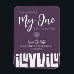 Magnet Flexible Mariage Tribal Africain De Plum Violet Enregistrer<br><div class="desc">Mariage Tribal Africain</div>