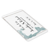 Magnet Flexible Mariage Turquoise Art déco Brown Enregistrer la da (Côté Droit)