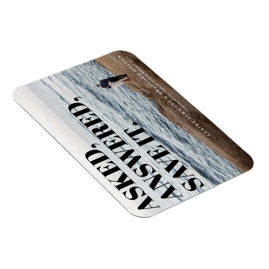 Magnet Flexible Mariage Typographique Audacieux et Impertinent Enr (Côté Droit)