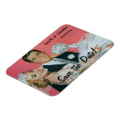 Magnet Flexible Mariage vintage Heureux jeunes mariés, Enregistrer (Côté Gauche)