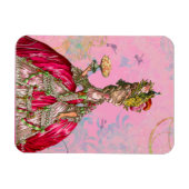 Magnet Flexible Marie Antoinette & Colibris en rose (Horizontal)
