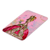 Magnet Flexible Marie Antoinette & Colibris en rose (Côté Gauche)