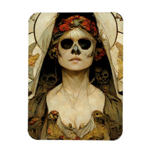 Magnet Flexible Mariée De La Mort Horreur Gothique