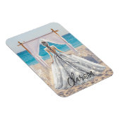 Magnet Flexible Mariée Mariage Jour Plage Mariage Fancy Gown (Côté Droit)