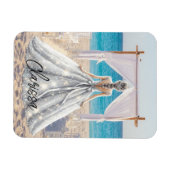 Magnet Flexible Mariée Mariage Jour Plage Mariage Fancy Gown (Horizontal)