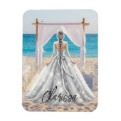 Magnet Flexible Mariée Mariage Jour Plage Mariage Fancy Gown (Vertical)