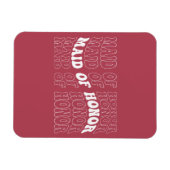 Magnet Flexible Mariée Rétro Demoiselle d'Honneur (Horizontal)