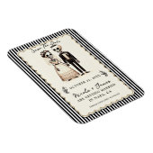 Magnet Flexible Mariée squelette de dessin animé + Marié faire par (Côté Droit)