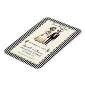 Magnet Flexible Mariée squelette de dessin animé + Marié faire par (Côté Gauche)