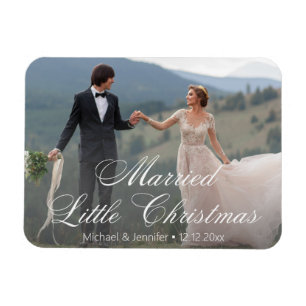 Magnet Flexible mariés petit noël mariage photo vacances