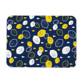Magnet Flexible Marine Blue Lemon Art - Refresh Citrus Design (Horizontal)