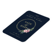 Magnet Flexible Marine Classique Romantique Élégant Rose Floral Wr (Côté Gauche)