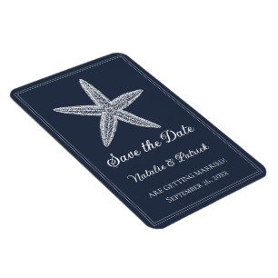 Magnet Flexible Marine Starfish Enregistrer l'aimant de date