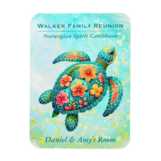 Magnet Flexible Marine Turtle Cruise Navire (Vertical)